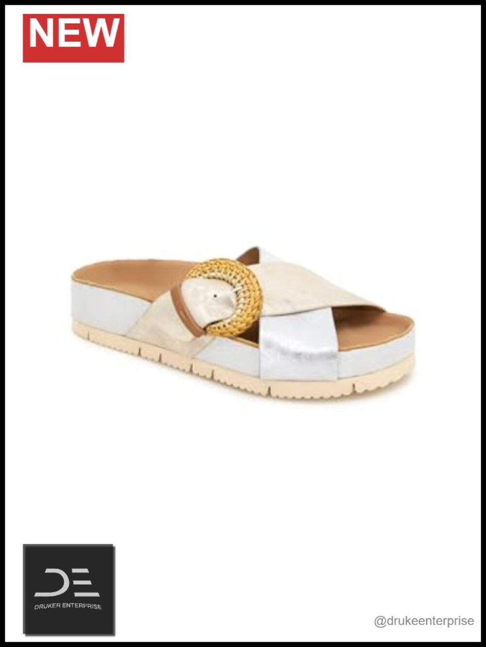 Gentle Souls Women's Leather Comfort Sandals with Cushioning